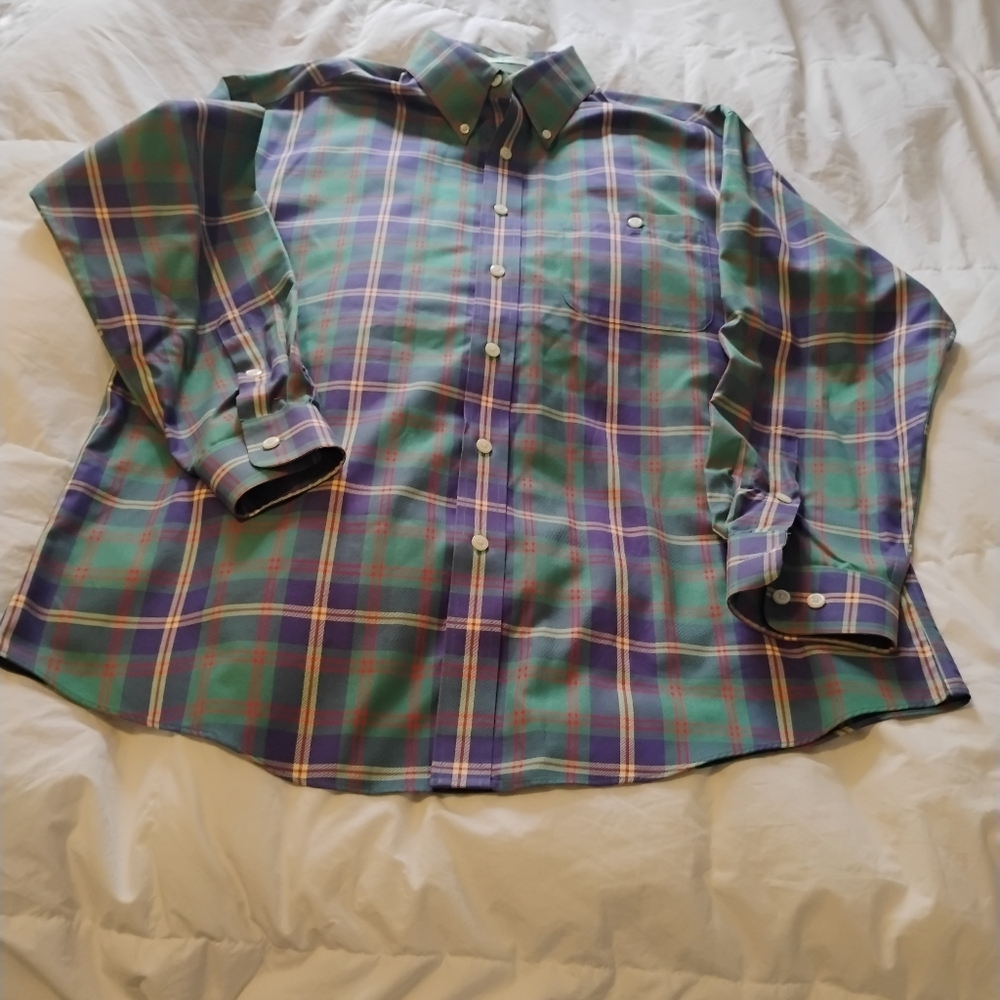 Men's Green Plaid Shirt